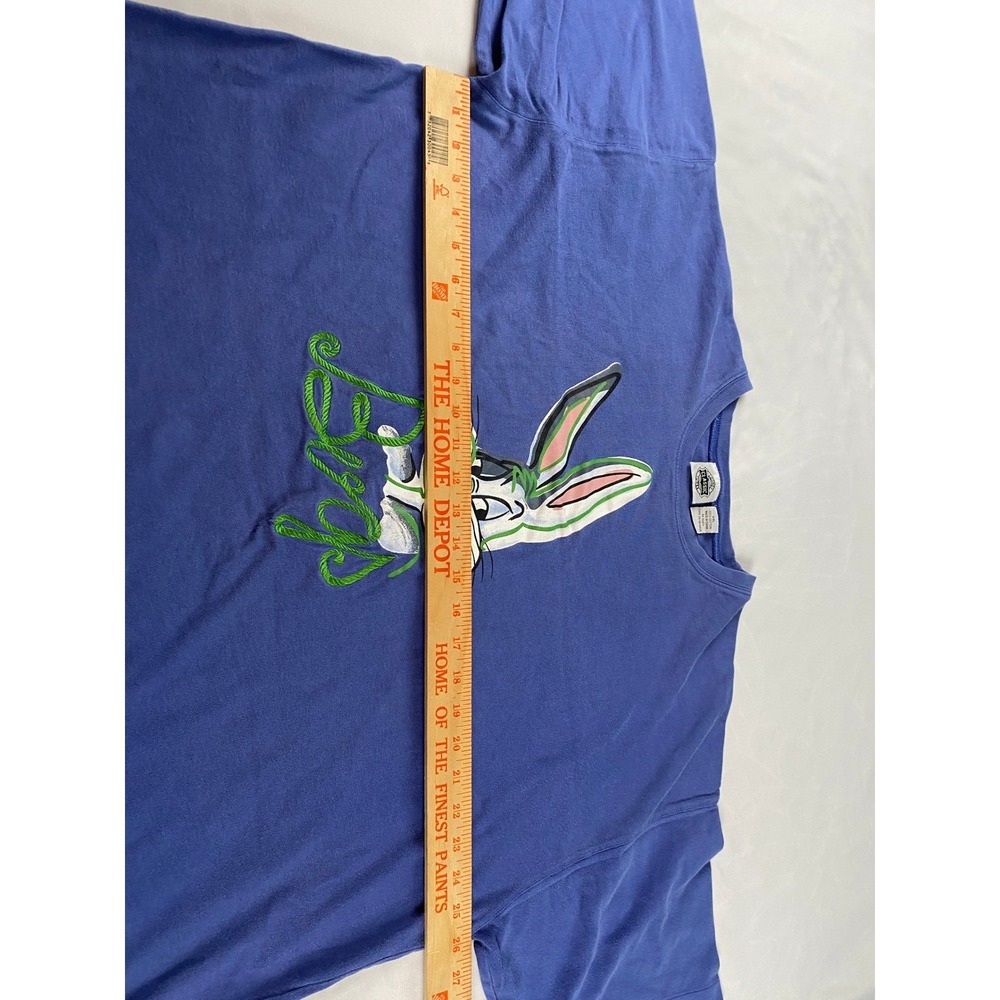 Looney Tunes Bugs Bunny T-Shirt Mens XXL Blue Good 1995 Vintage 90s - Picture 8 of 9